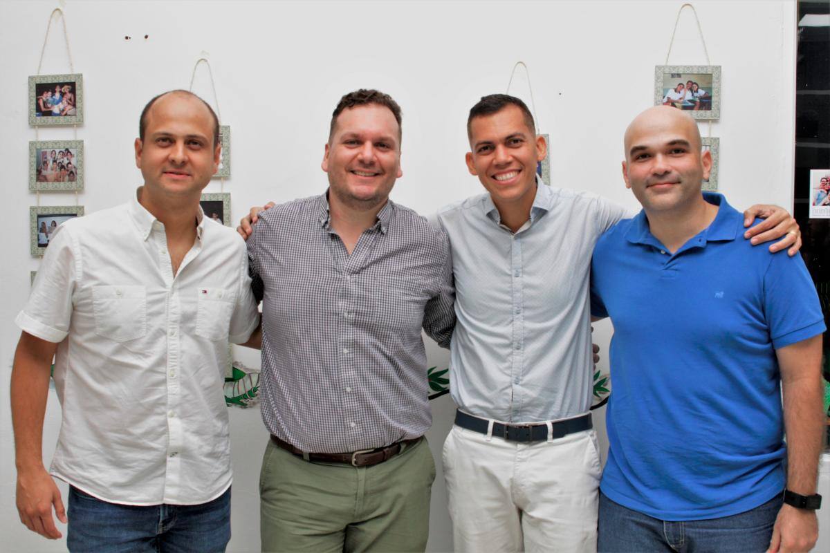 Félix Cossio, Federico Román, Rafael Ropaín y Antonio Pinedo.