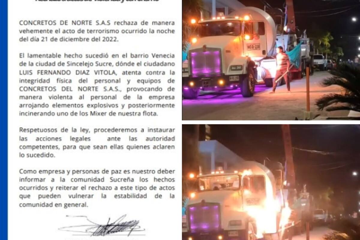 Hombre habría incendiado mixer porque le fastidiaba el ruido