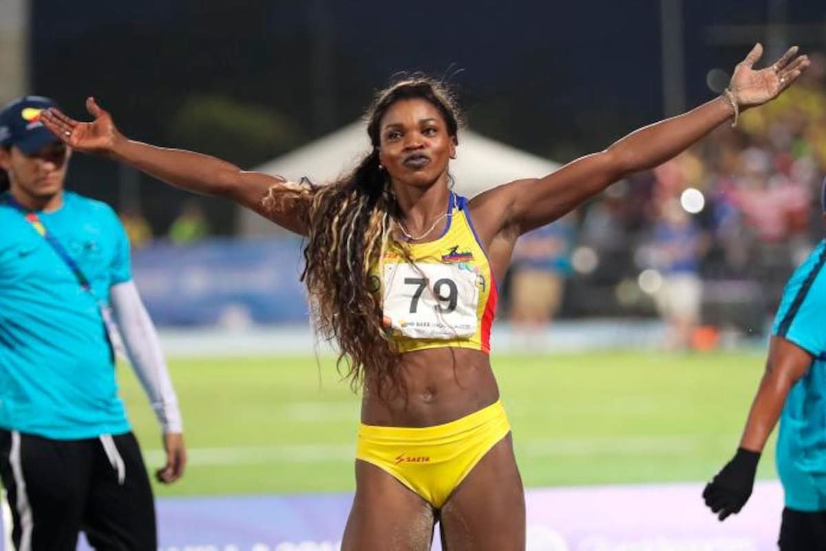 Caterine Ibargüen ganó el salto largo en la Liga Diamante