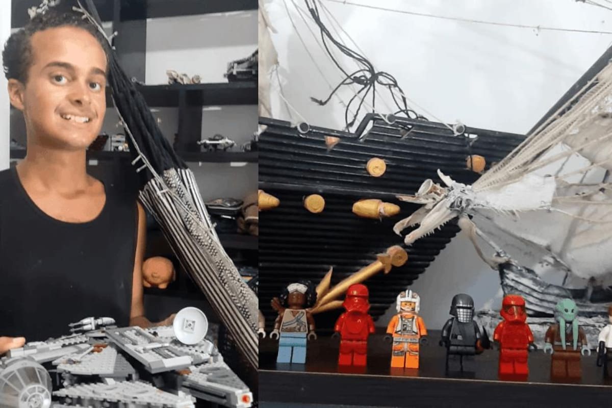¡En plastilina y Lego! Joven con autismo plasma a sus personajes favoritos
