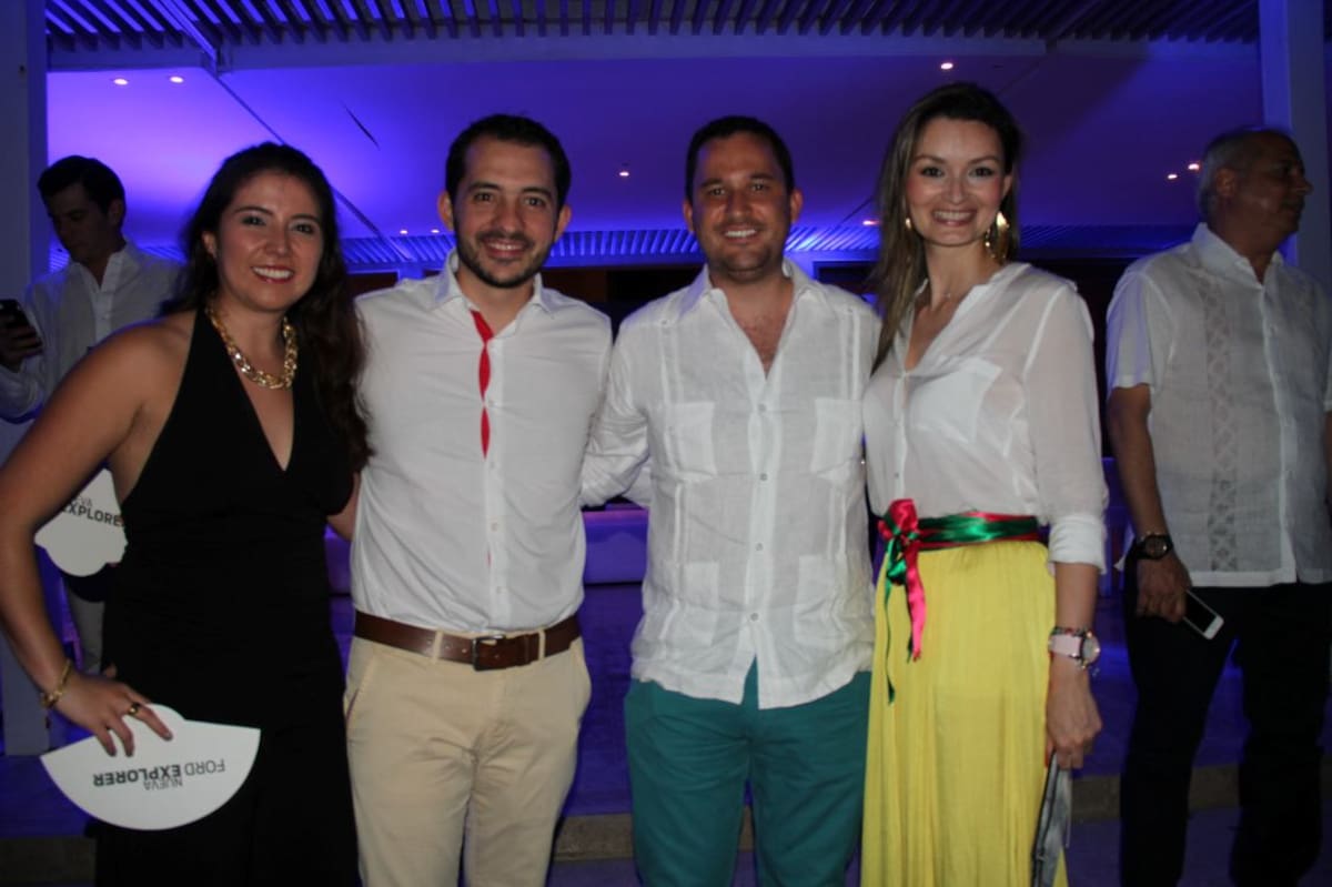 Diana Sánchez, Felipe Beltrán, Esteban Pineda y Bibi Mantilla.