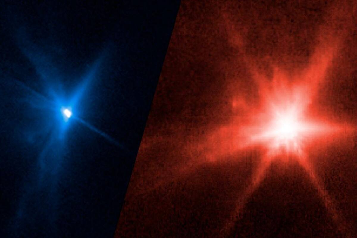 Video: Webb y el Hubble, sincronizados para capturar el impacto al asteroide