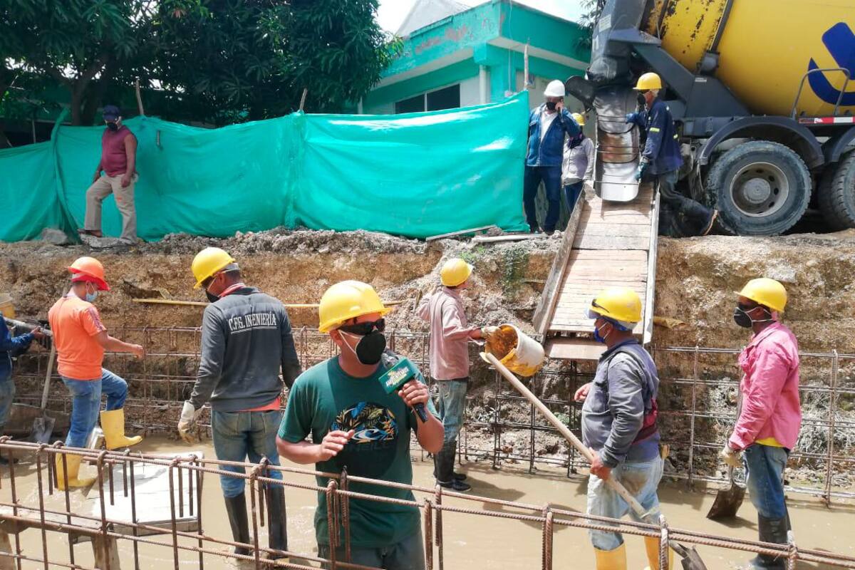 Avanzan obras de Cardique en el norte de Bolívar