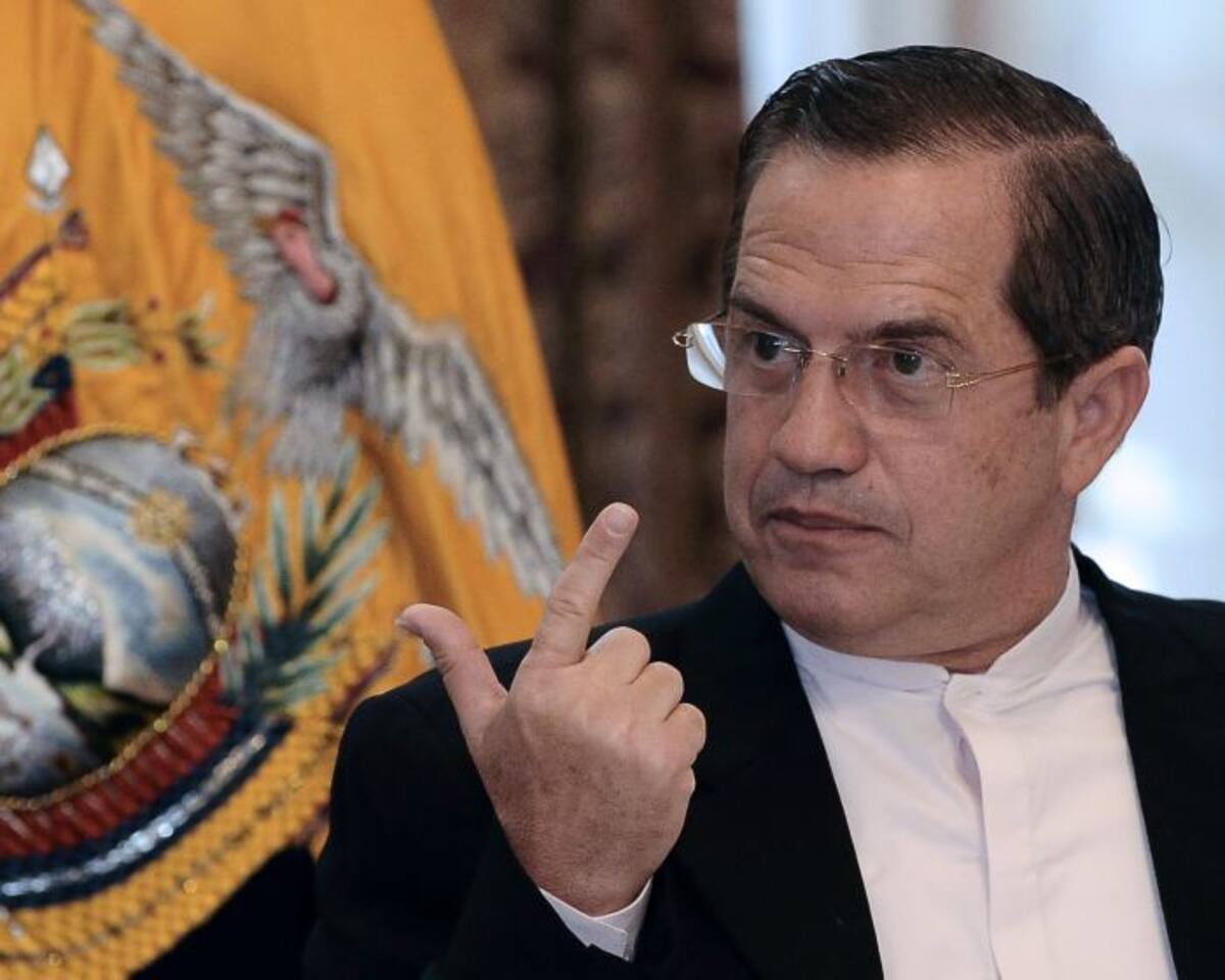 Ricardo Patiño, canciller ecuatoriano. AFP RODRIGO BUENDIA