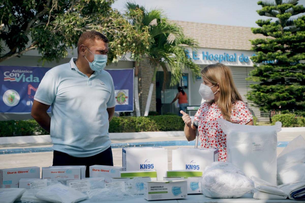 Entregan elementos de protección al personal de la salud del Atlántico