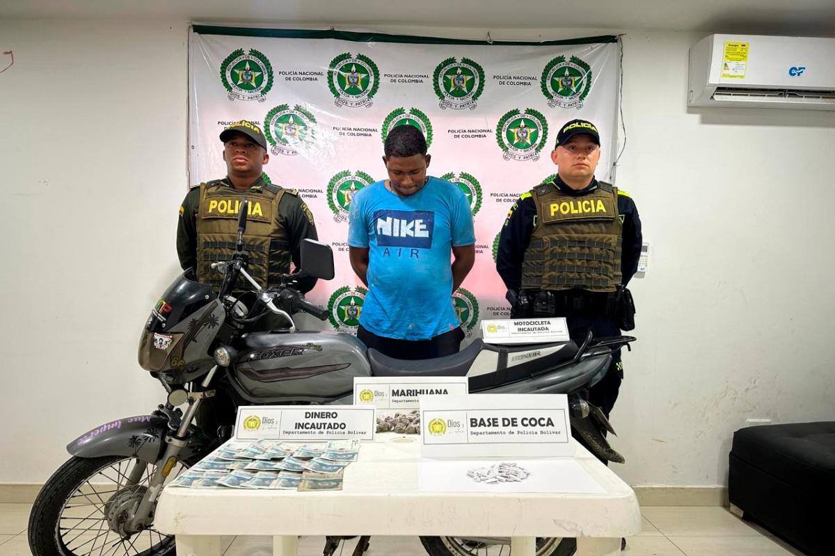 Capturan a mototaxista que transportaba cocaína y marihuana en Malagana