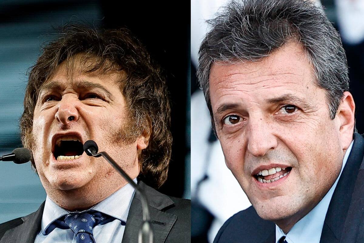 Massa y Milei cierran sus campañas de cara a las elecciones presidenciales