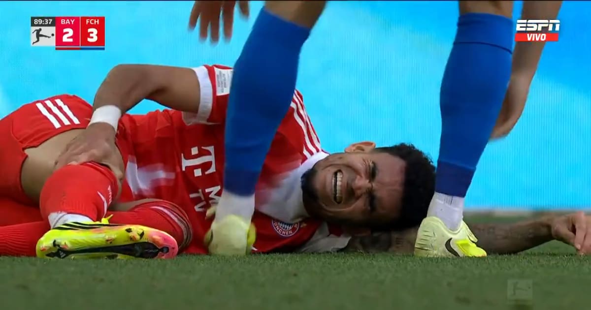 Video: The huge kick Luis Díaz suffered that scared all of Colombia