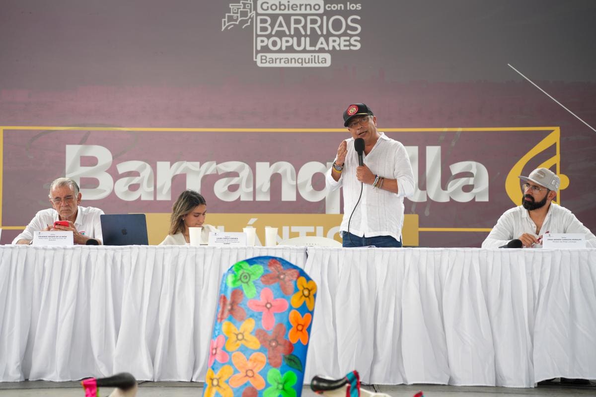 Petro lideró jornada de ‘Gobierno con los Barrios Populares’ en Barranquilla
