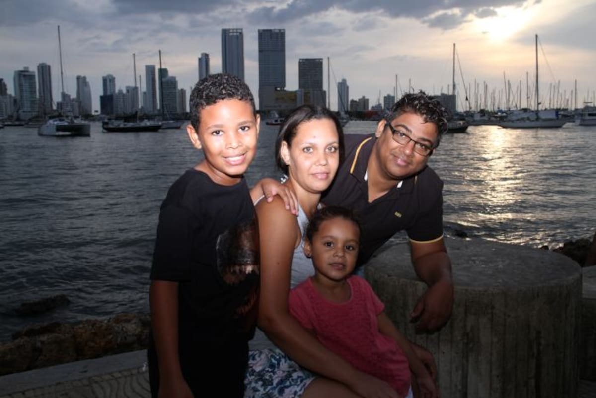 Atwan Camilo Rodríguez, Ana Camila Julio Romero, Paola Camila Rodríguez y Rafino Rodríguez. ZENIA VALDELAMAR - EL UNIVERSAL