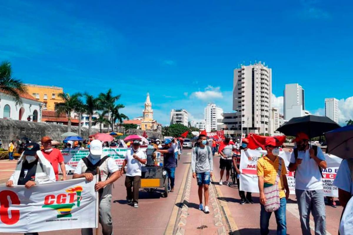 Así será la jornada del paro nacional del 28 de abril en Cartagena