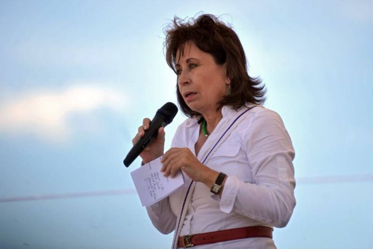 Sandra Torres, aspirante a la presidencia de Guatemala. AFP JOHAN ORDONEZ