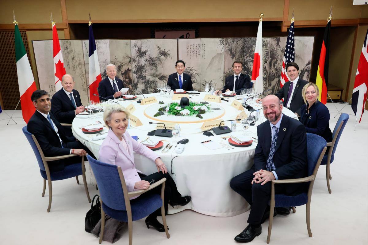 El G7 realiza un gesto antinuclear y anuncia sanciones contra Rusia