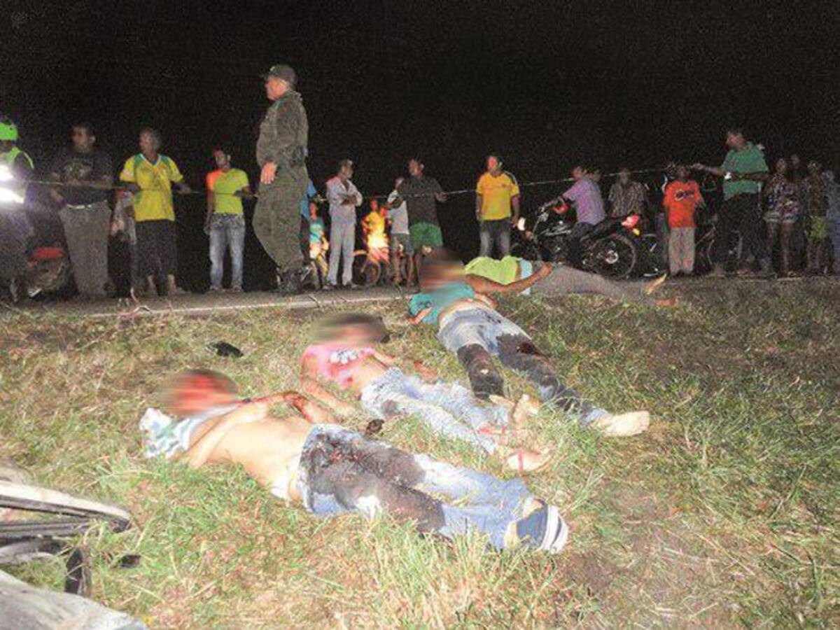 Cinco muertos dejó accidente de tránsito en Córdoba. CORTESÍA