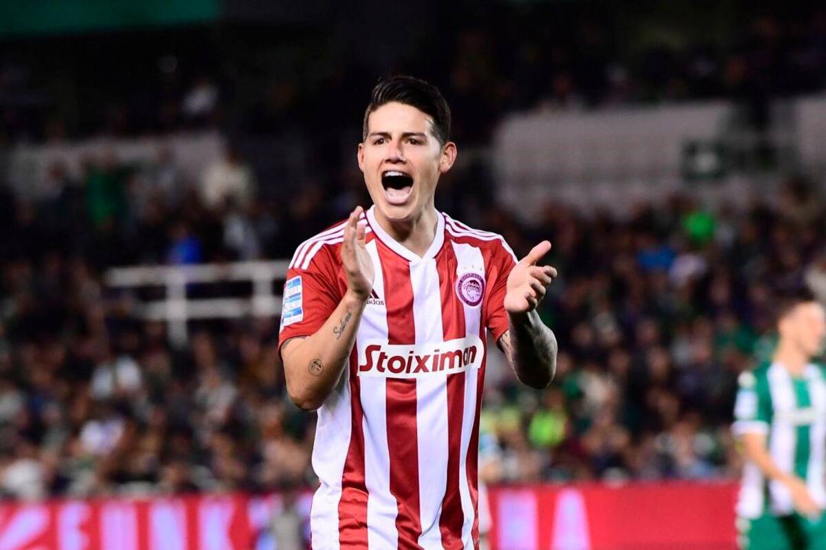 James Rodríguez, protagonista en el empate de Olympiacos