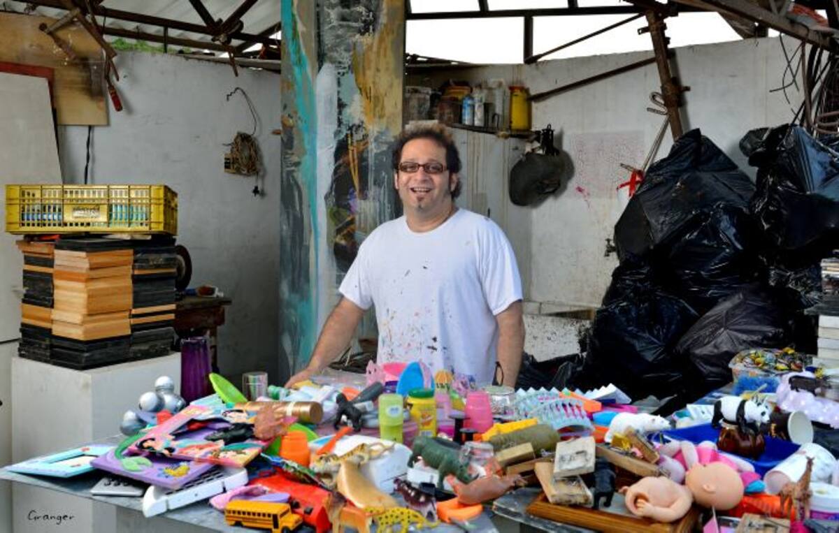 En el reciclaje encontró material suficiente para la creación de esta nueva etapa pictórica. ROBERTO GRANGER