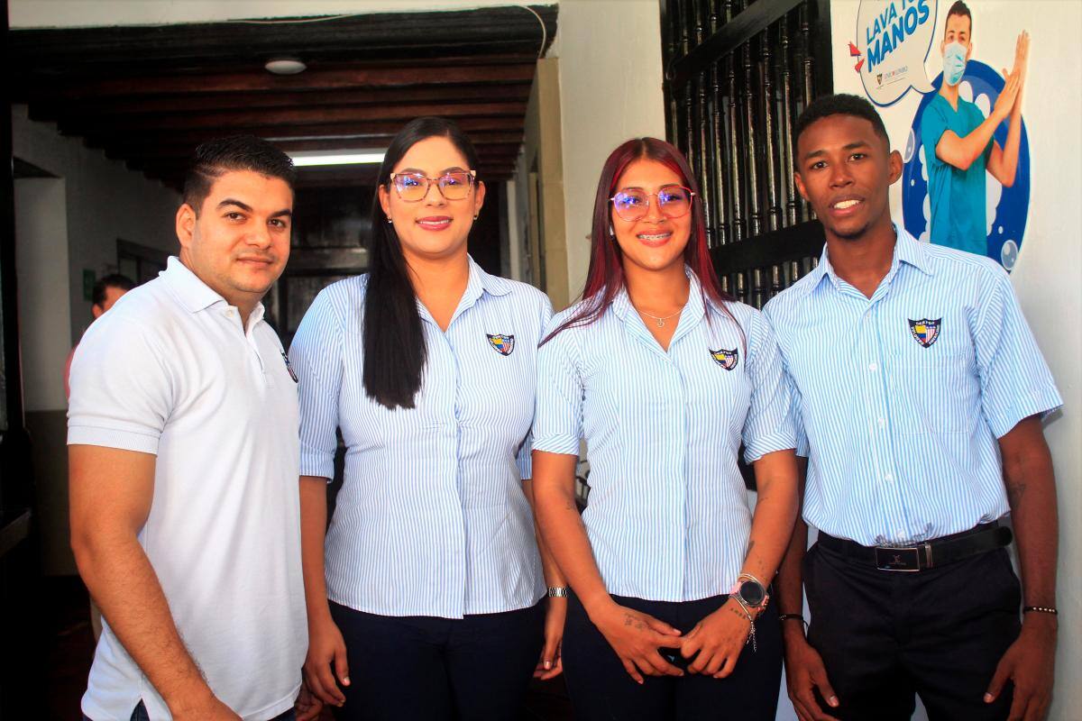 Jesús Ramos, Marjor Buitrago, Daniela Herrera y Luis Cedeño.