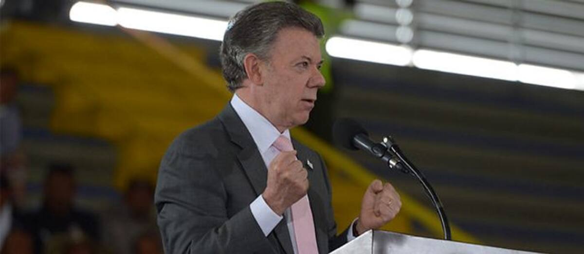 Juan Manuel Santos, presidente de la República. Colprensa.