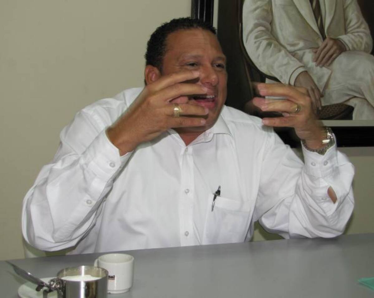 Johnny Copete Garzón, durante su visita este sábado a El Universal de Cartagena.