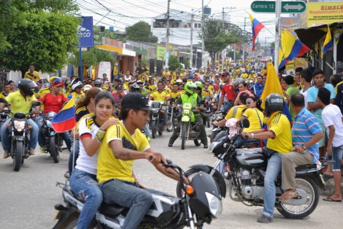 La Alcaldía pidió a los sincelejanos abstenerse de participar en caravanas para celebrar triunfos de la selección Colombia. ARCHIVO/