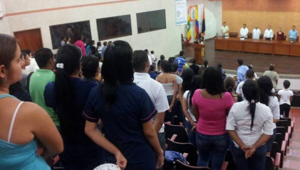 Instalación del VIII Encuentro de investigadores de RIESCAR en la Universidad de San Buenaventura Cartagena.