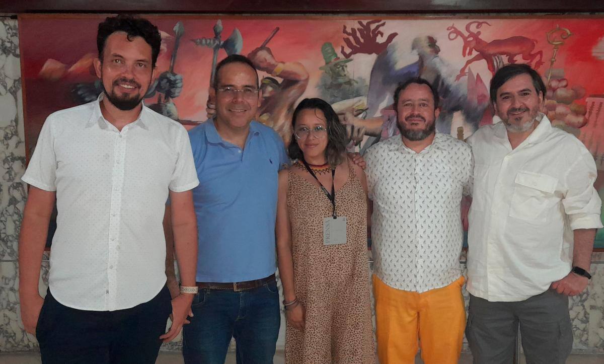 Alejandro Patiño, Andrés Cifuentes, Ruth Johanna Gélvez, Andrés Monsalve y Juan Carlos Piedrahíta.