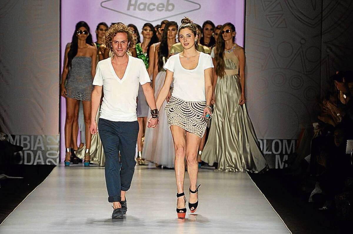 Los diseñadores Francisco Leal y Karen Daccarett.
