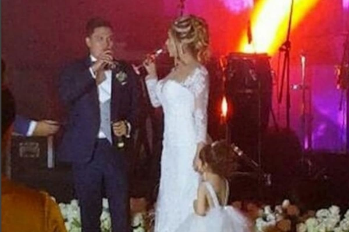 Juan Fernando Quintero y su novia Johana Osorio. Instagram