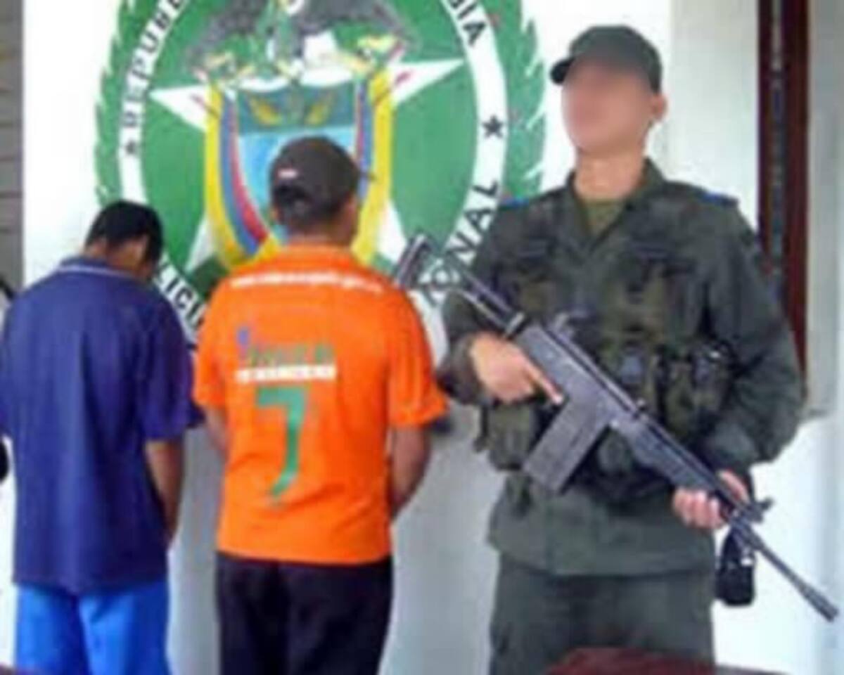 Los dos capturados quedaron a disposición de autoridades especiales para jóvenes.