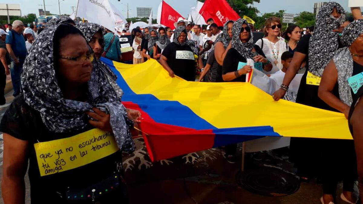 La manifestación terminará con una concentración en la Plaza de La Paz. / Foto: Aroldo Mestre - El Universal.