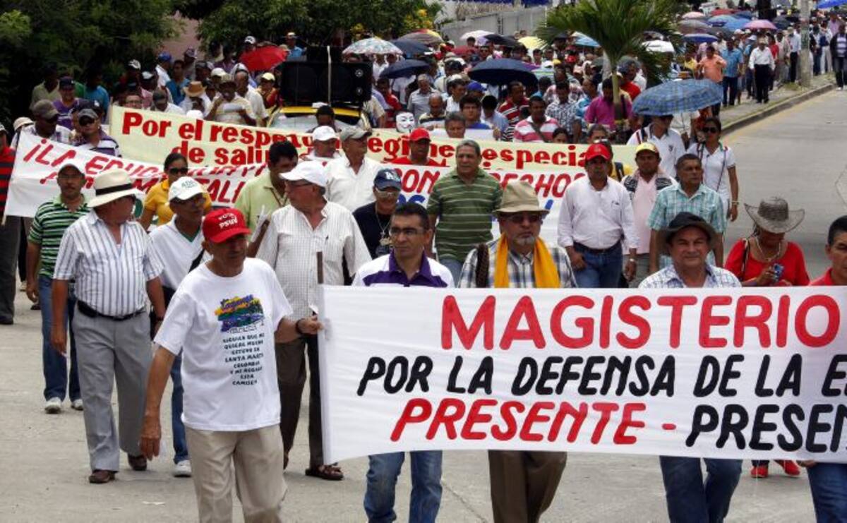 Educadores de Sucre se acogieron a jornada nacional de protesta... MANUEL SANTIAGO PÉREZ/EL UNIVERSAL/
