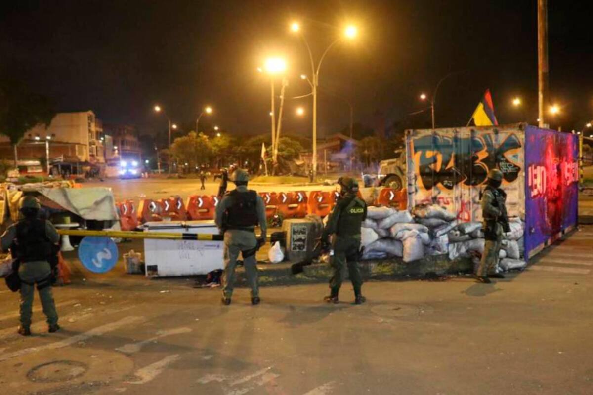 Fuerza Pública desbloquea Puerto Rellena, punto central de protestas en Cali