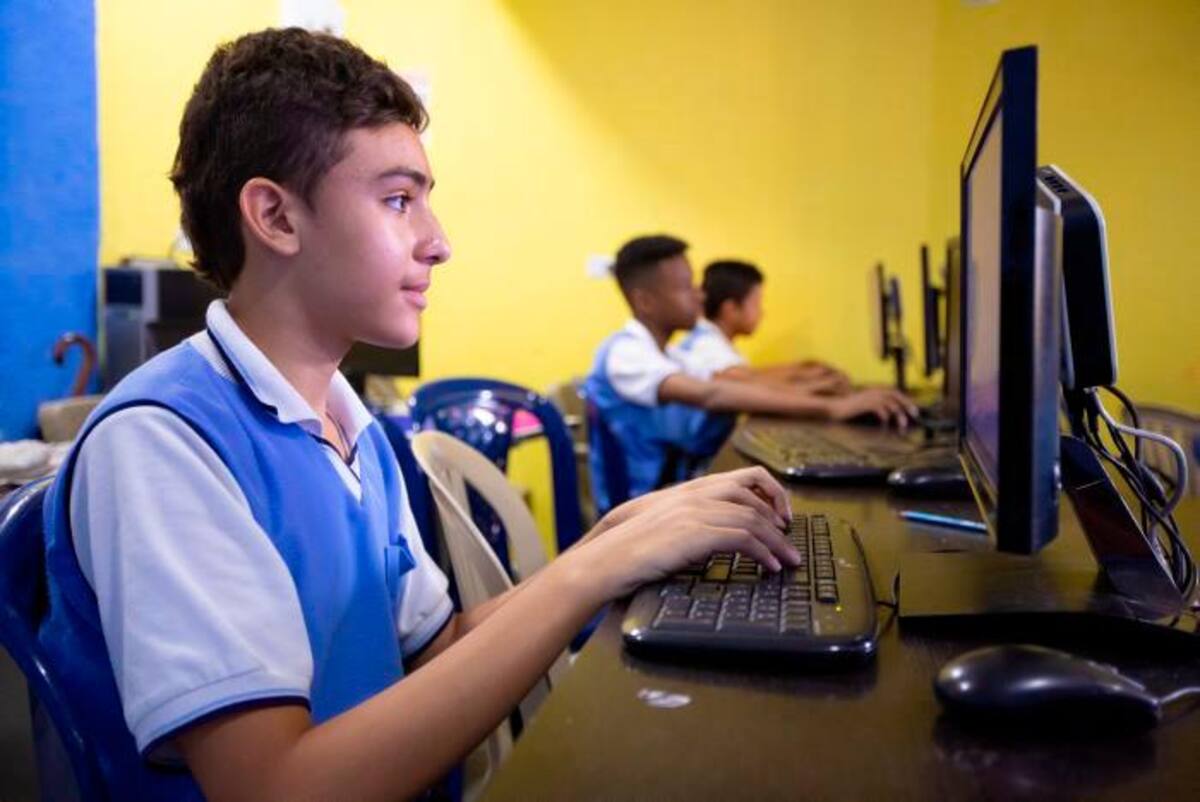 Área de informática del Colegio Moderno del Norte de Cartagena.