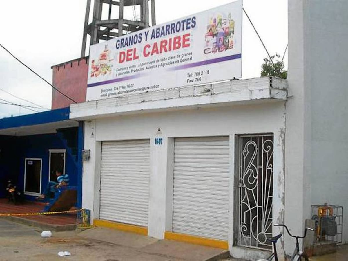En este local funcionaba el negocio que sirvió de fachada para cometer la millonaria estafa a comerciantes de Planeta Rica.