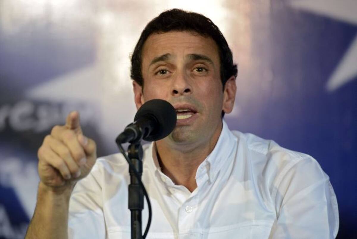 Henrique Capriles, líder de la oposición venezolana. AFP LEO RAMIREZ