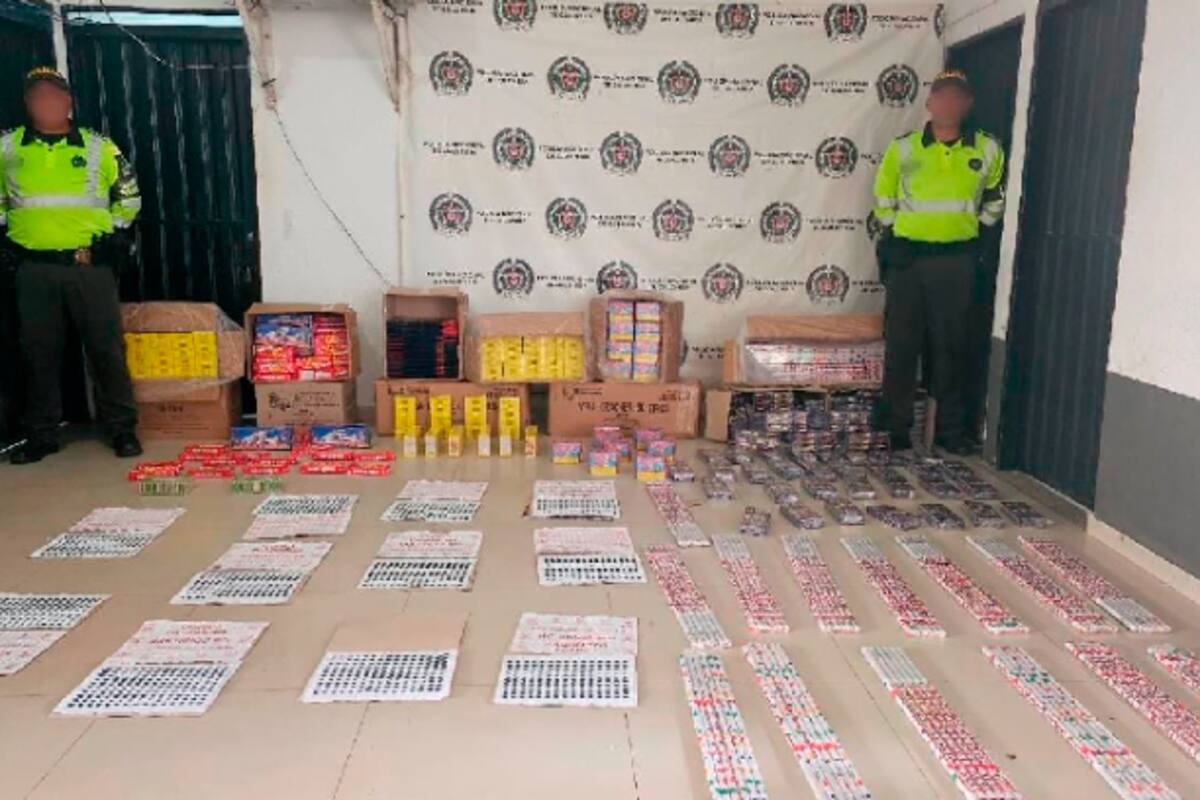 Policía incauta 278 kilos de pólvora que sería vendida en diciembre