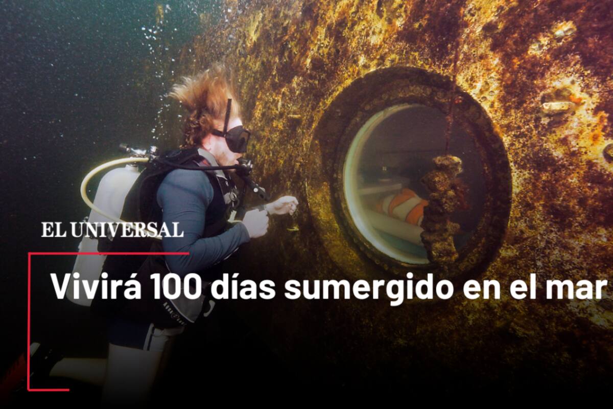 Video: el hombre que vivirá 100 días bajo el agua