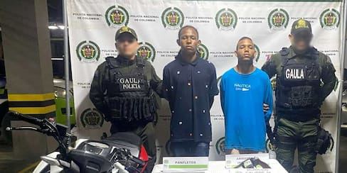 Capturan a 2 hombres por extorsión en Amberes: armados y con panfletos