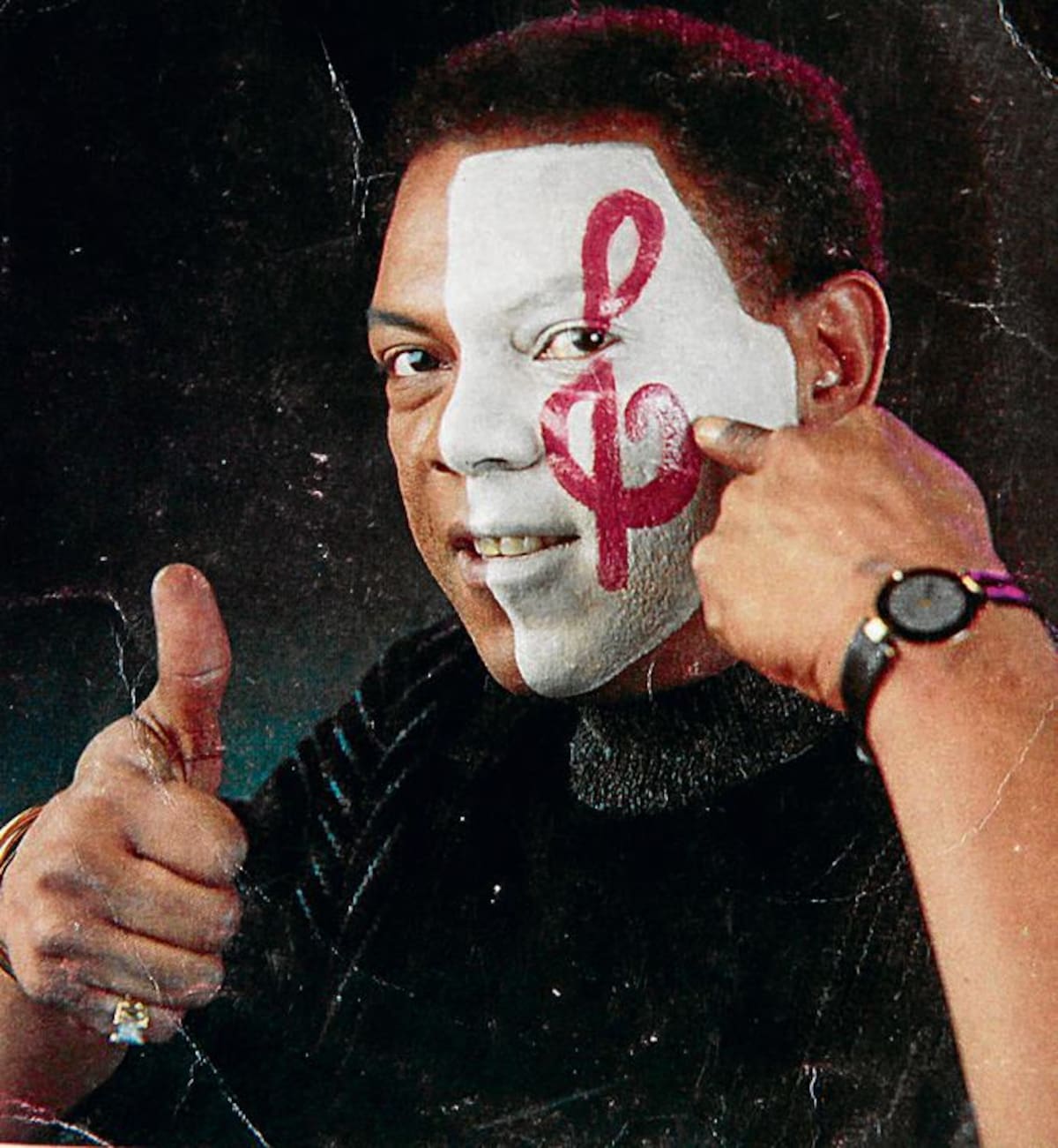 Retrato de Joe Arroyo (1955-2011) en su casa del barrio Nariño.