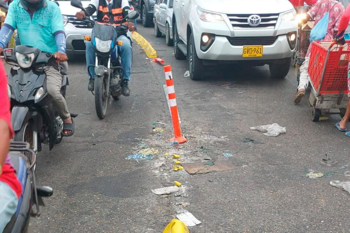 ¡Más demoraron poniéndolos! Así les fue a los ‘angelitos’ de la avenida del Lago