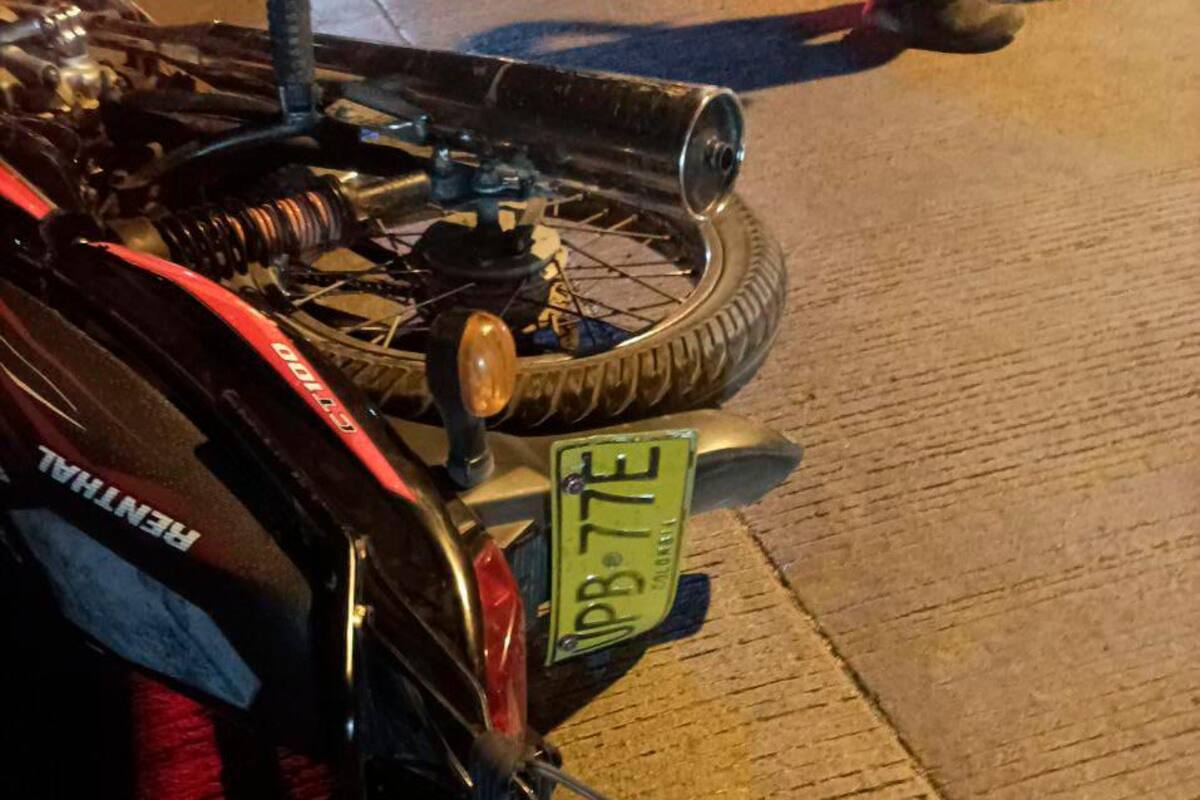 Accidente de motocicletas dejó cuatro personas heridas en Colombiatón