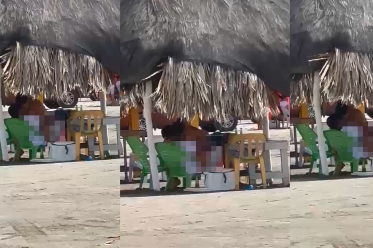 Escándalo en La Boquilla tras la candente escena de dos bañistas