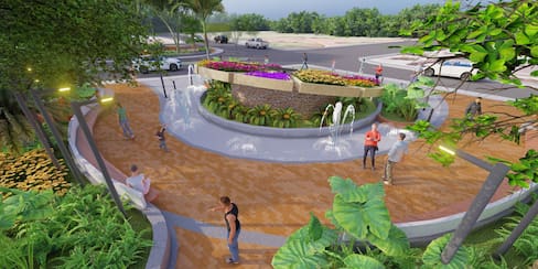 Así cambiará el parque Reloj Floral de Cartagena, en fotos