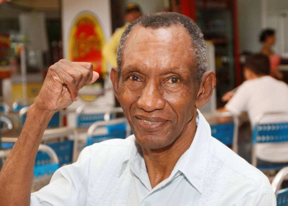 Antonio Cervantes "Kid Pambelé" dice que los boxeadores de ahora no se preparan como es debido para un combate. ARCHIVO