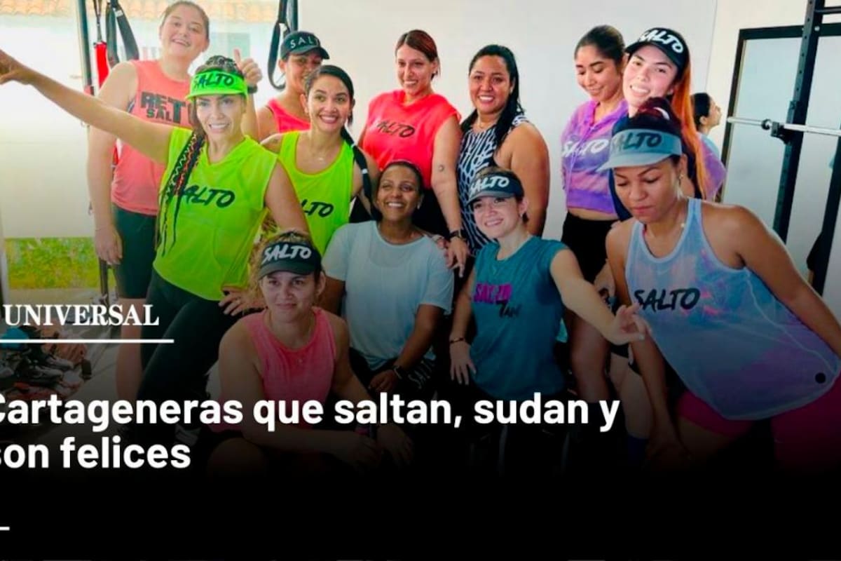 Video: Así practican salto las cartageneras, que sudan y son felices