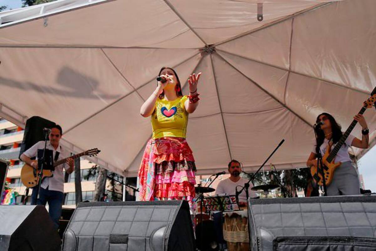 Artistas y manifestantes usan la música para protestar contra el gobierno del presidente Iván Duque. // Colprensa