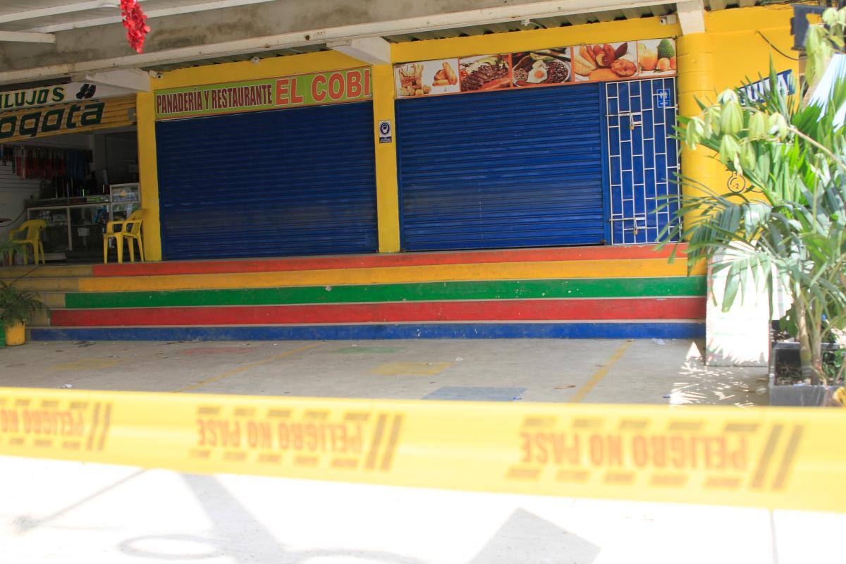 Estadero El Cobi, en Las Palmeras, donde asesinaron a su propietario y a su padre.