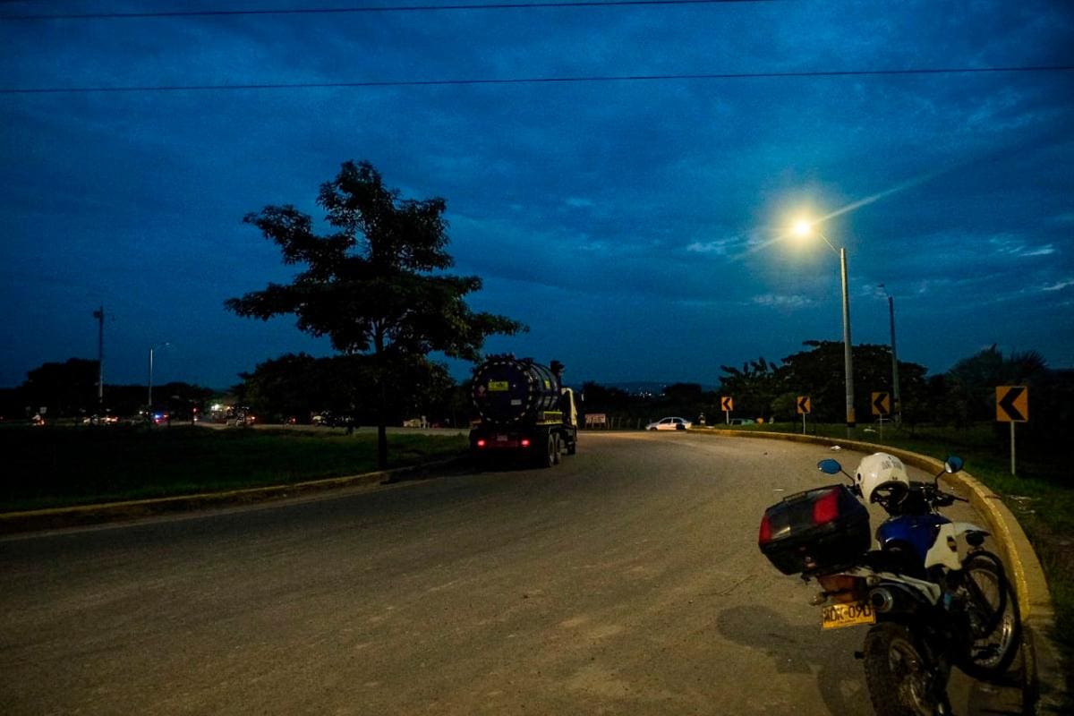 Fueron 5,3 kilómetros de vía los que se intervinieron con alumbrado en la zona suroriental de Cartagena.