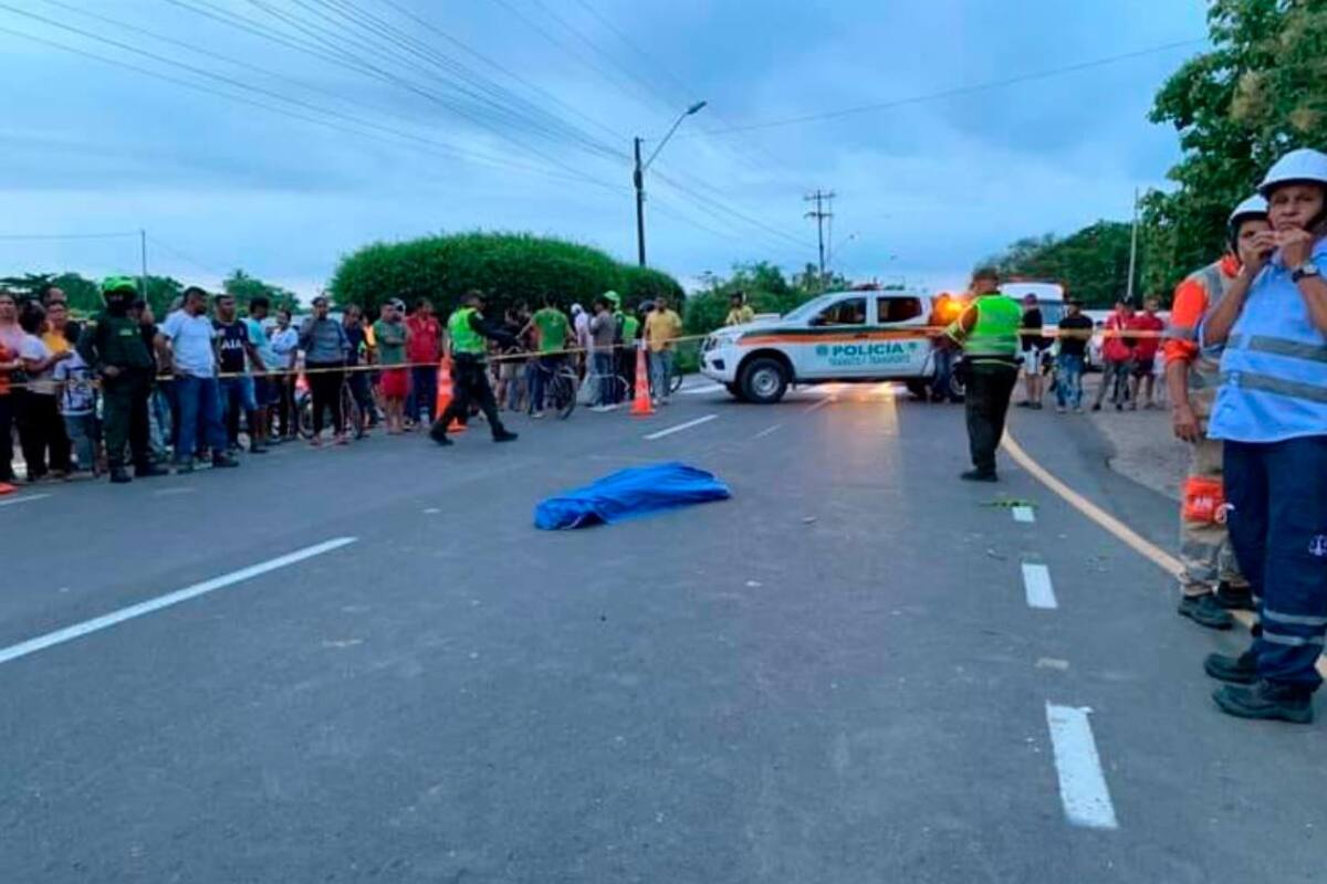 ¡Otra tragedia! Ciclista murió atropellado por una camioneta