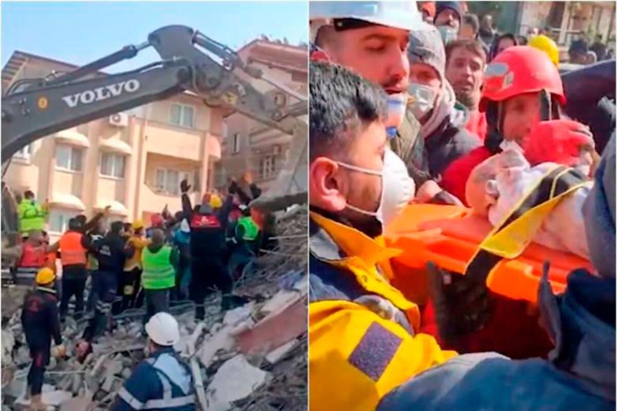 ¡Milagro! Rescatan a bebé de dos meses tras 128 horas de los terremotos